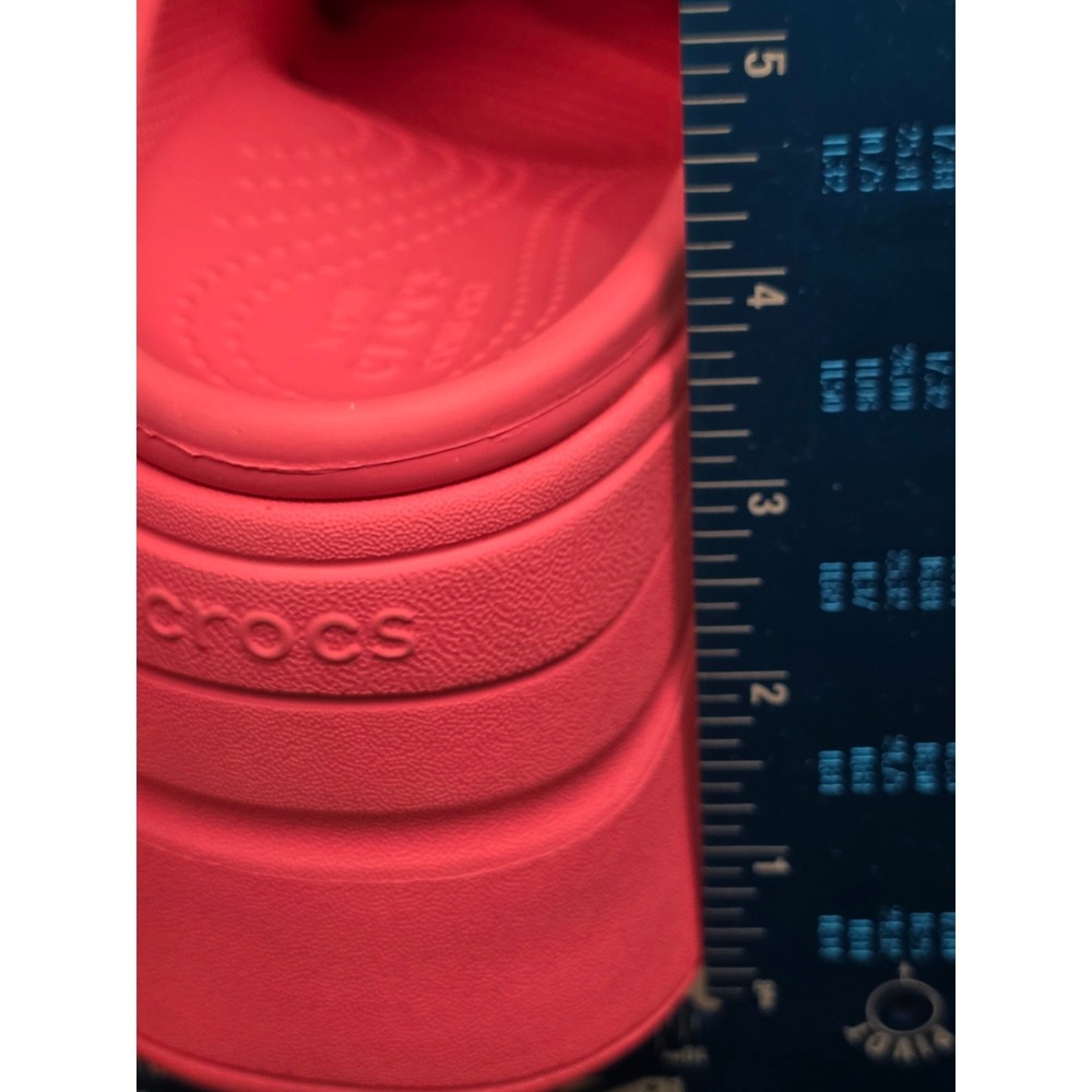 Crocs Siren Clog Size W7 M5 Hot Pink Platform Block Heel - Picture 8 of 9